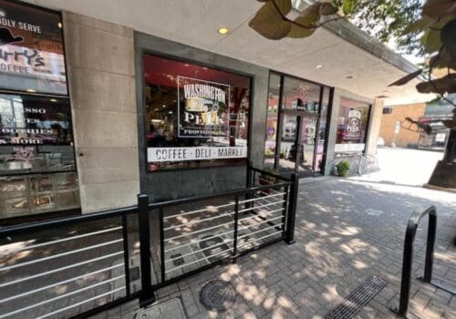 Winston-Salem Street Scape: Patio Rails Installation by Triad Extra Hands at Washington Perk & Provisions